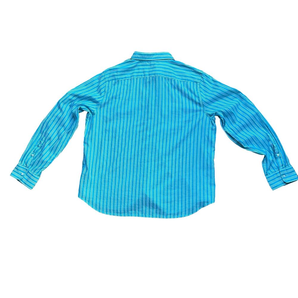 Lightweight Button Down Nautical Summer Blouse Ra… - image 4